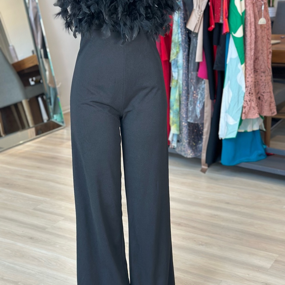 Elegant Black High-Waisted Pants